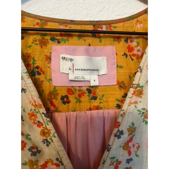 Anthropologie Tiered & True Maxi Dress Colorblock floral - Picture 5 of 6